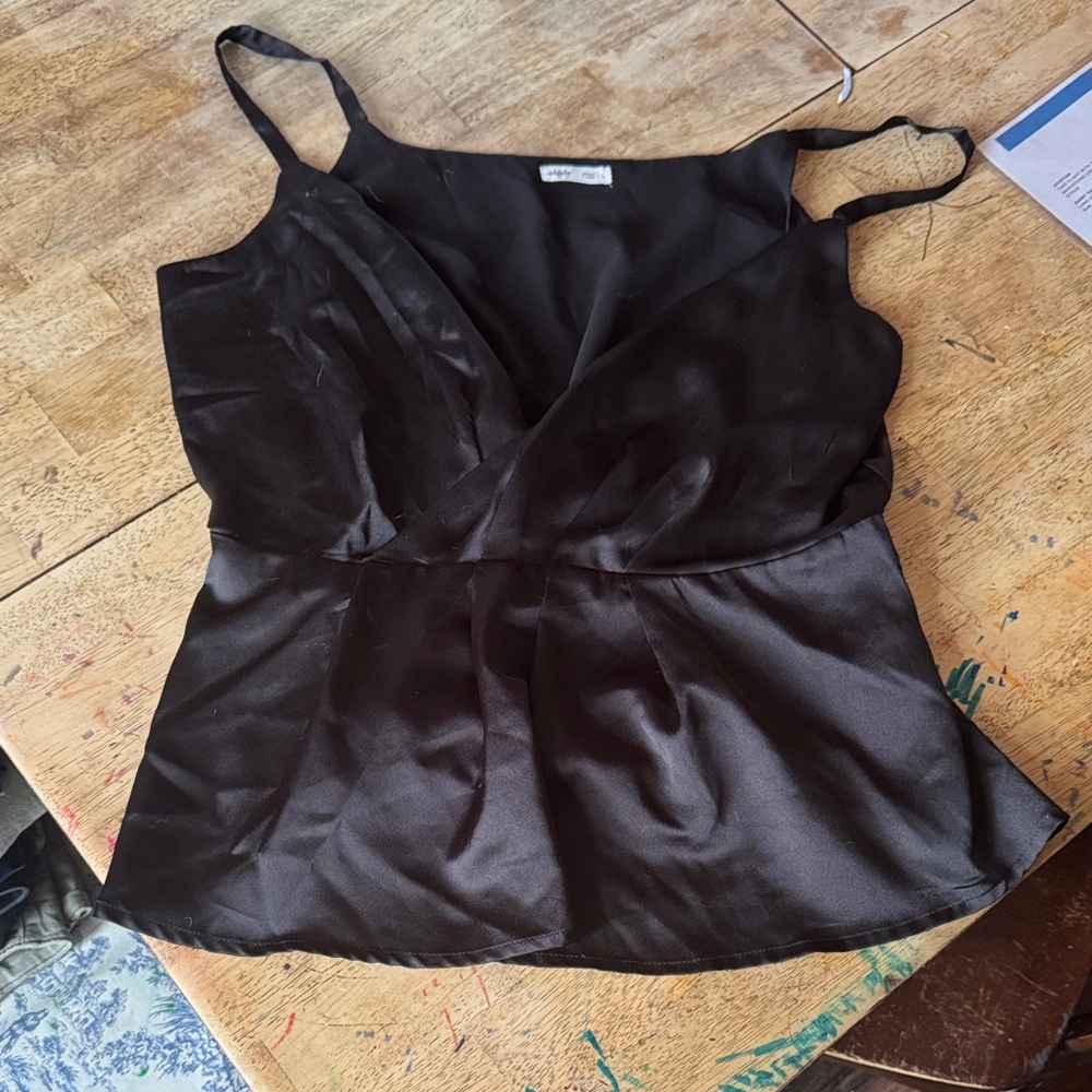 Edge Elegant Black Camisole Top